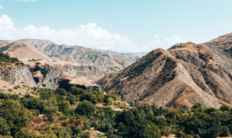 a rugged mountain landscape in Armenia