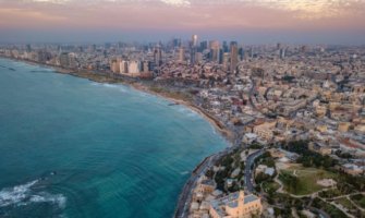 The lively city of Tel Aviv in israel