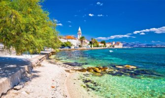 The stunning coastline of Split, Croatia on a beautiful sunny day